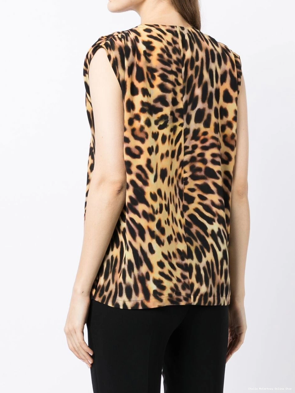 Cheap Stella Women leopard-print silk blouse McCartney 0707